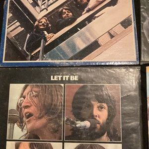 Lot of 4 Beatles records all in good playable condition